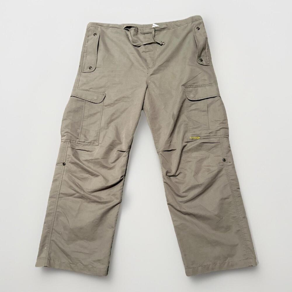 Vintage‎ Levis Silver Tab Pants Mens Wide Leg Green Baggy Skater Cargo Y2K 43x29